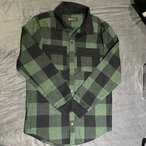 Green and black flannel